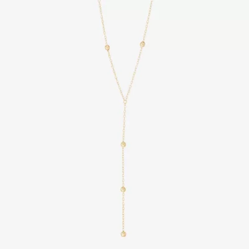 Gold Addiction Womens 10K Gold 18 Inch Y Necklace