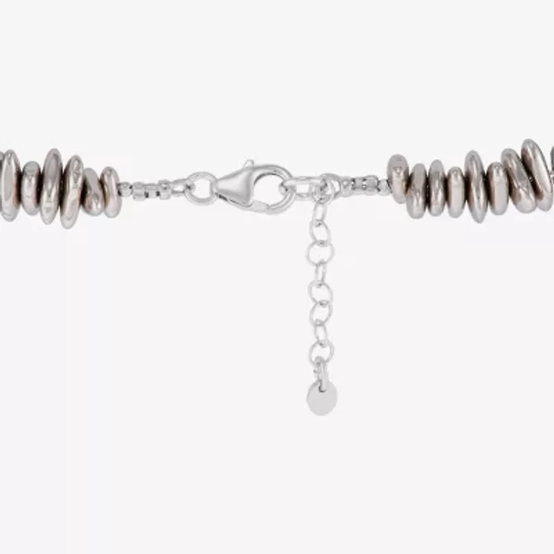 Silpada Silpada Womens Genuine White Hematite Sterling Silver Beaded Bracelet