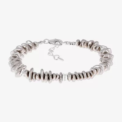 Silpada Silpada Womens Genuine White Hematite Sterling Silver Beaded Bracelet