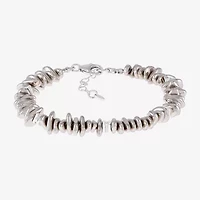 Silpada Silpada Womens Genuine White Hematite Sterling Silver Beaded Bracelet