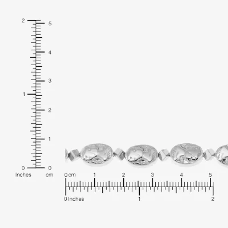 Silpada Silpada Womens White Hematite Sterling Silver 16 Inch Beaded Necklace