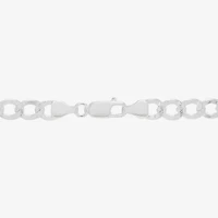 Womens Sterling Silver 24 Inch Curb Chain Necklace