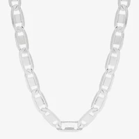 Made in Italy Unisex Adult Sterling Silver 22 Inch Chain Necklace