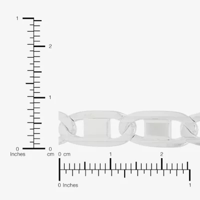 Made in Italy Unisex Adult Sterling Silver 22 Inch Chain Necklace