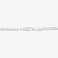 Made in Italy Mens Sterling Silver 22 Inch Wheat Chain Necklace