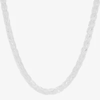 Made in Italy Mens Sterling Silver 22 Inch Wheat Chain Necklace