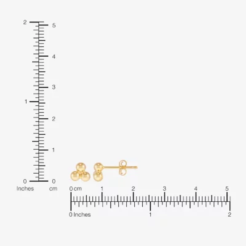 Silver Addiction Womens 14K Gold Over Silver 2 Pair Earring Set