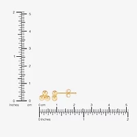 Silver Addiction Womens 14K Gold Over Silver 2 Pair Earring Set