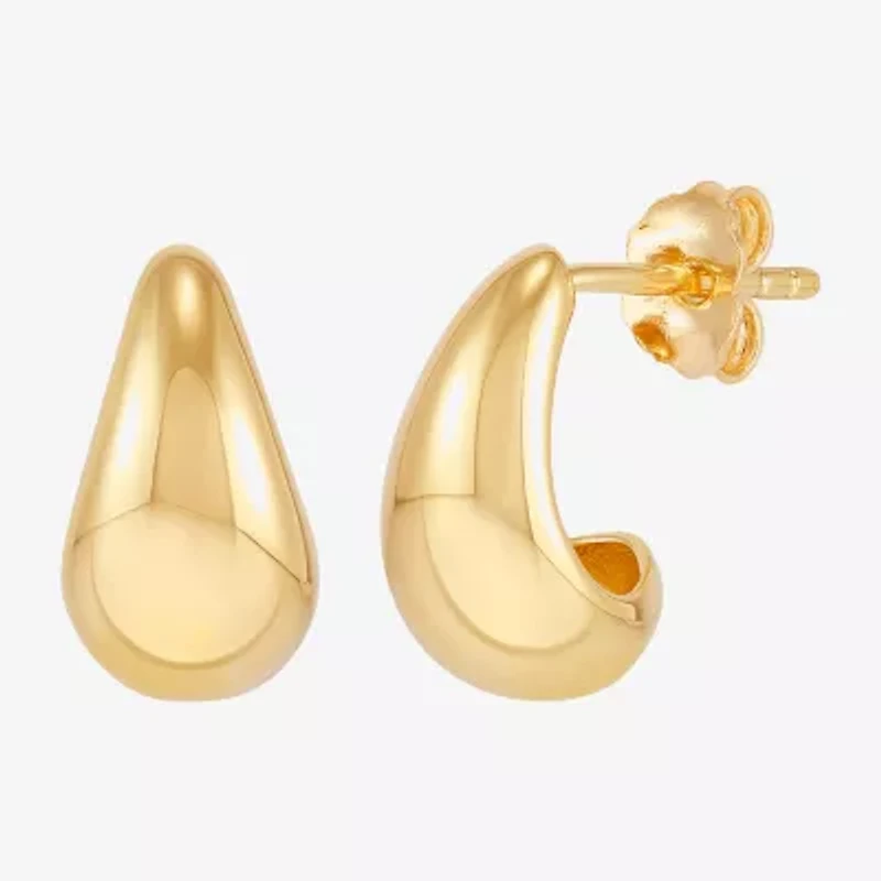 Silver Addiction Womens 14K Gold Over Silver 2 Pair Earring Set