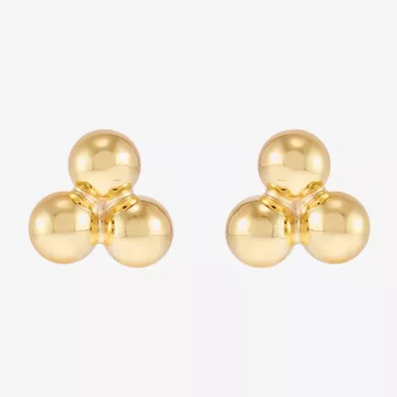 Silver Addiction Womens 14K Gold Over Silver 2 Pair Earring Set