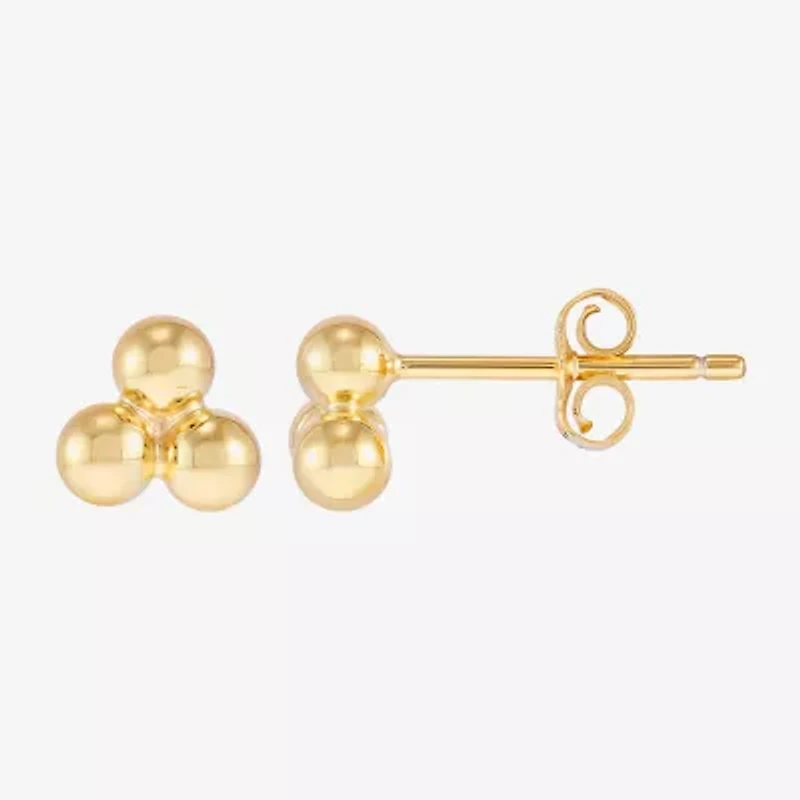 Silver Addiction Womens 14K Gold Over Silver 2 Pair Earring Set