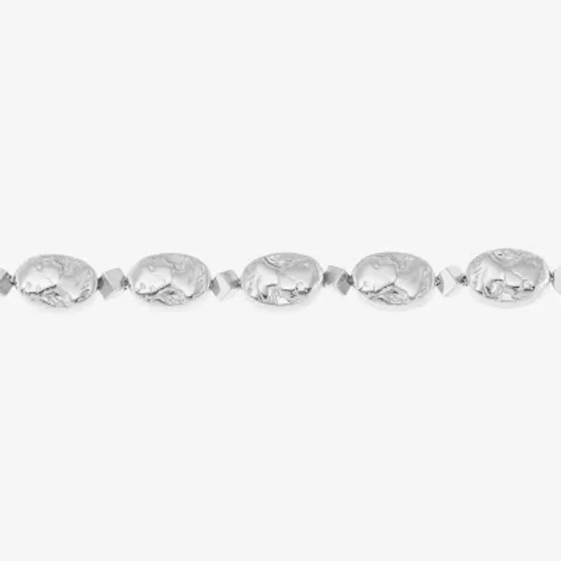 Silpada Silpada Womens Genuine White Hematite Sterling Silver Beaded Bracelet