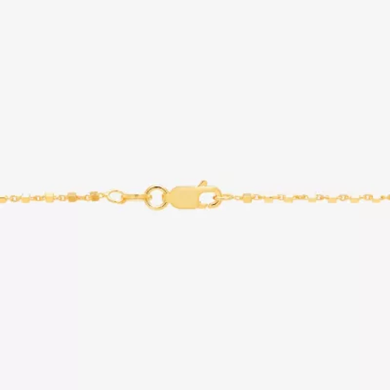 Made in Italy Womens 24K Gold Over Silver 20 Inch Link Chain Necklace