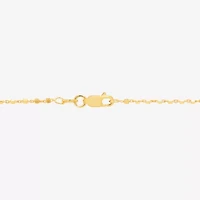 Made in Italy Womens 24K Gold Over Silver 20 Inch Link Chain Necklace