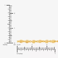 Made in Italy Womens 24K Gold Over Silver 20 Inch Link Chain Necklace