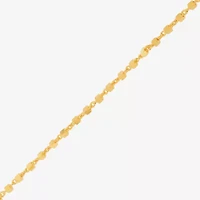 Made in Italy Womens 24K Gold Over Silver 20 Inch Link Chain Necklace
