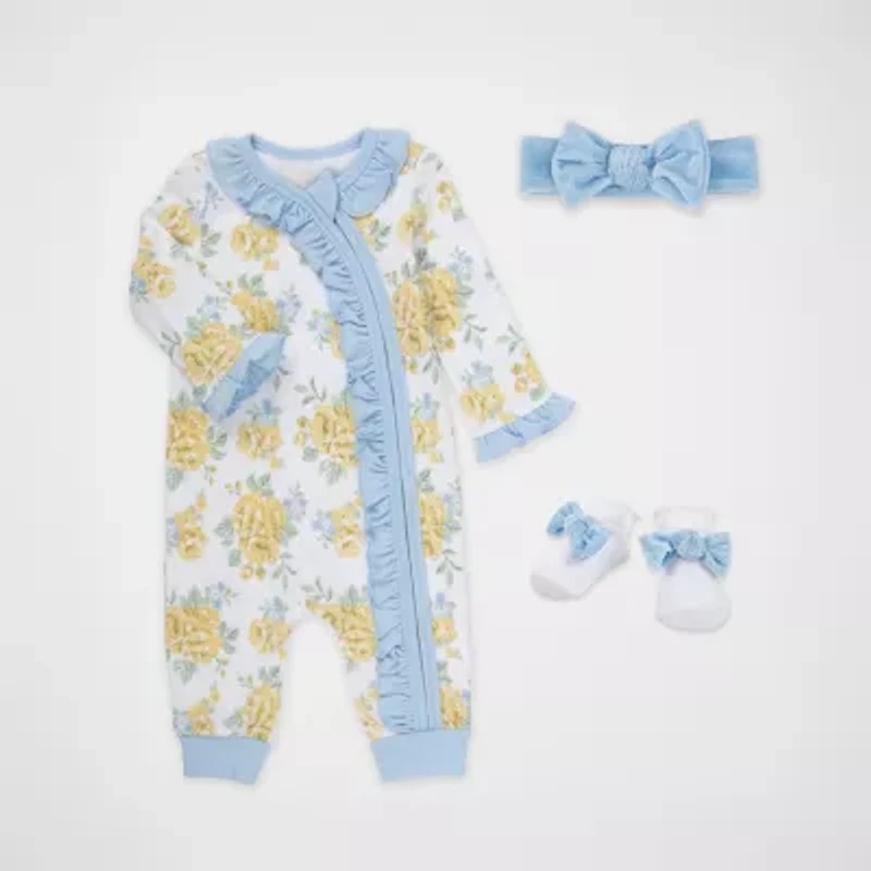 Baby Essentials Girls 4-pc. Clothing Set