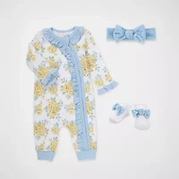 Baby Essentials Girls 4-pc. Clothing Set