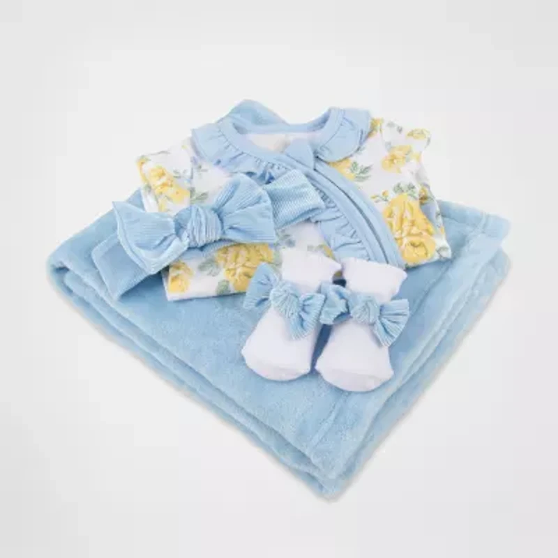 Baby Essentials Girls 4-pc. Clothing Set