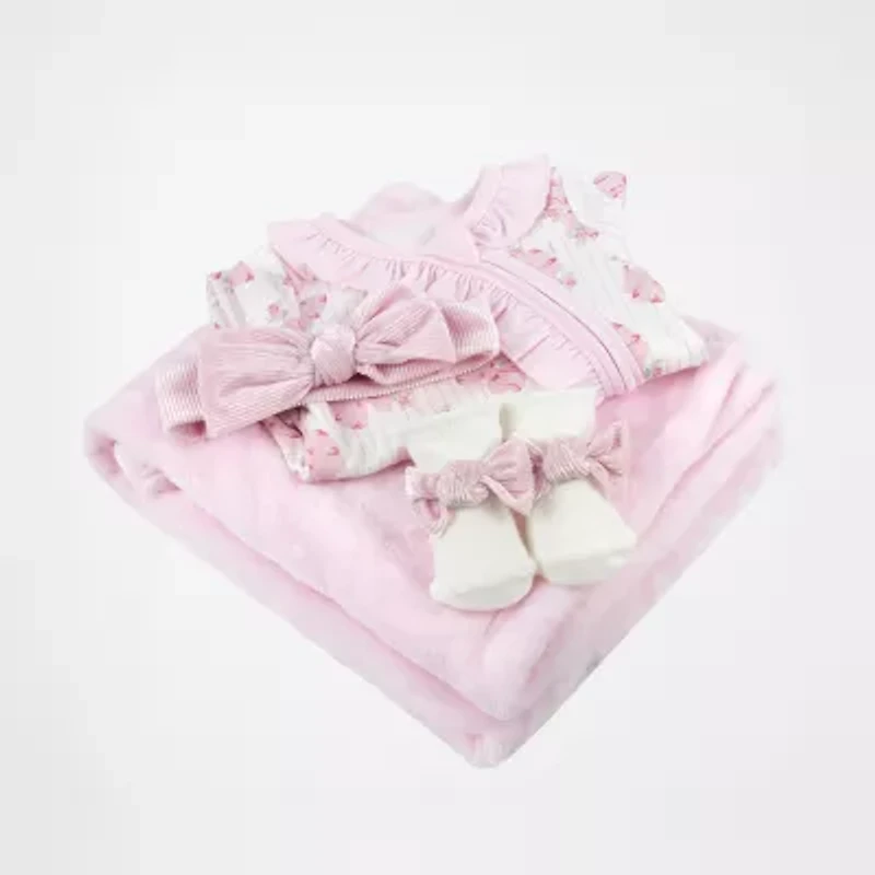 Baby Essentials Girls 4-pc. Clothing Set