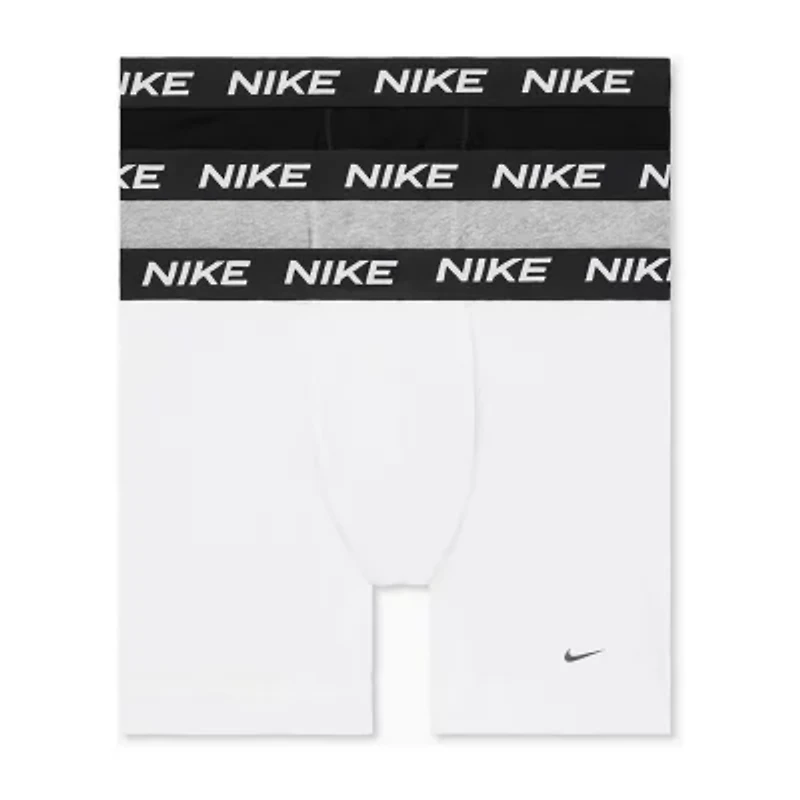 Nike All Day Cotton Stretch Mens 3 Pack Boxer Briefs Ke1310-001