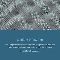 Beautyrest Level One 14.25" Medium Pillow top - Mattress + Box Spring