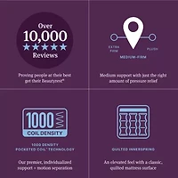 Beautyrest World Class Level Three 14.5" Medium Tight top