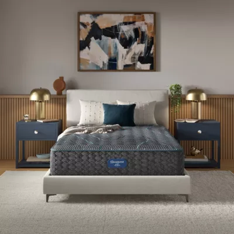 Beautyrest Level Two 14" Medium Tight top - Mattress + Box Spring