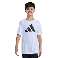 adidas Big Kid Boys Crew Neck Short Sleeve Active T-Shirt