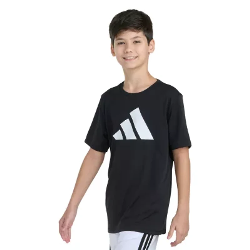adidas Big Kid Boys Crew Neck Short Sleeve Active T-Shirt