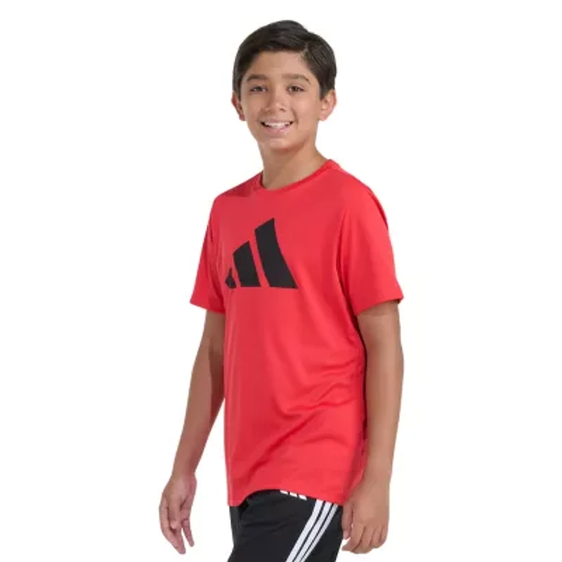 adidas Big Kid Boys Crew Neck Short Sleeve Active T-Shirt