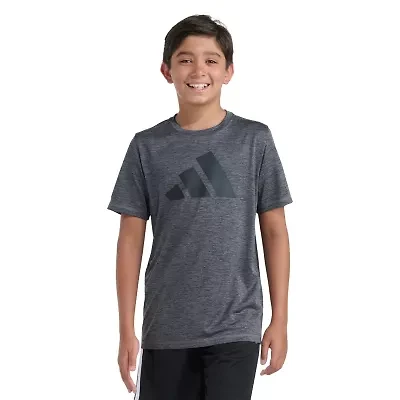 adidas Big Kid Boys Crew Neck Short Sleeve Active T-Shirt
