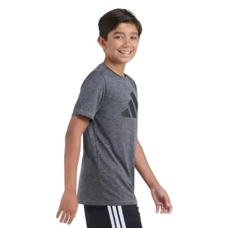 adidas Big Kid Boys Crew Neck Short Sleeve Active T-Shirt