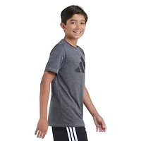 adidas Big Kid Boys Crew Neck Short Sleeve Active T-Shirt