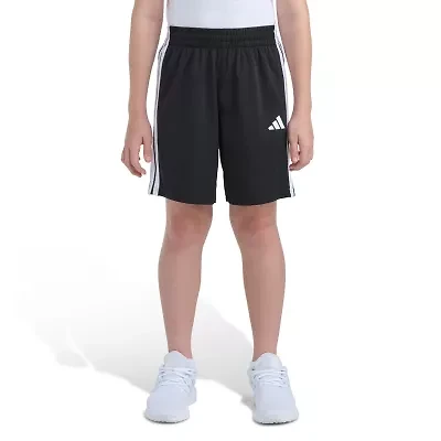 adidas Big Kid Boys Adjustable Waist Mid Rise Knit Pull-On Short