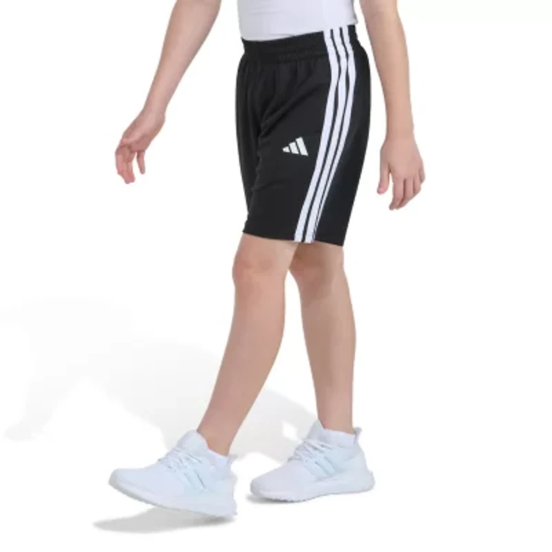 adidas Big Kid Boys Adjustable Waist Mid Rise Knit Pull-On Short