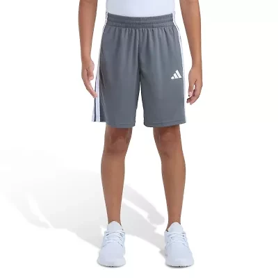 adidas Big Kid Boys Adjustable Waist Mid Rise Knit Pull-On Short