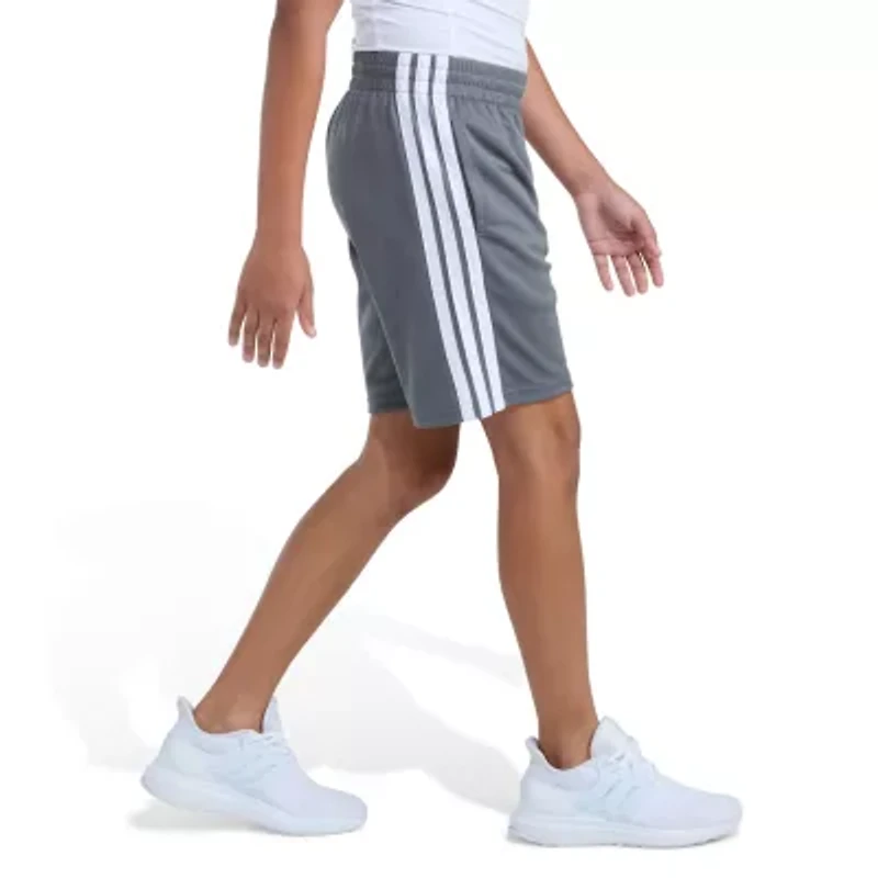 adidas Big Kid Boys Adjustable Waist Mid Rise Knit Pull-On Short