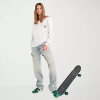 AEROPOSTALE Womens Juniors Boat Neck Long Sleeve Sweatshirt