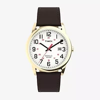 Timex Mens Brown Leather Strap Watch Tw2y12700jt