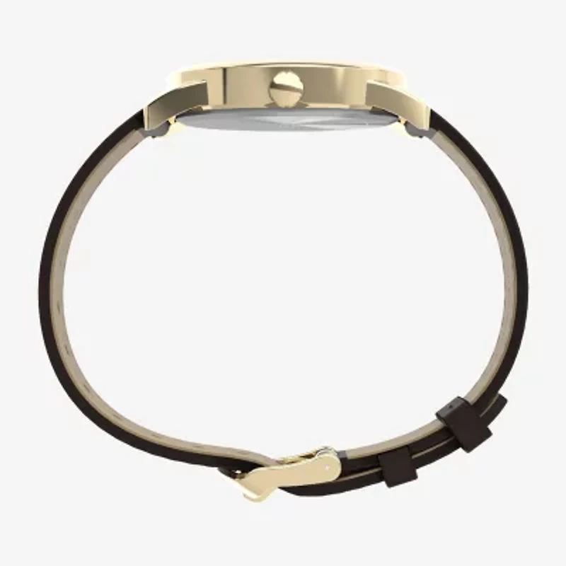 Timex Mens Brown Leather Strap Watch Tw2y12700jt