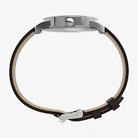 Timex Mens Brown Leather Strap Watch Tw2y12600jt