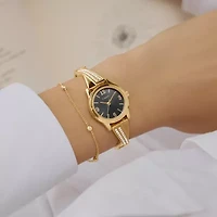 Timex Womens Gold Tone Stainless Steel Expansion Watch Tw2y39200jt