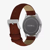 Timex Mens Brown Leather Strap Watch Tw2y16200jt