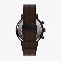 Timex Chicago Mens Brown Leather Strap Watch Tw2w13200ji