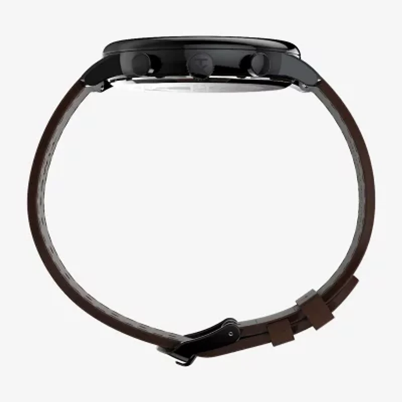 Timex Chicago Mens Brown Leather Strap Watch Tw2w13200ji