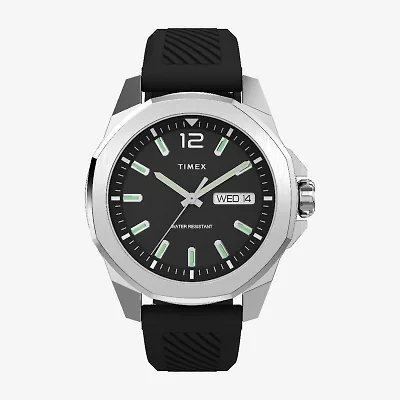 Timex Mens Black Strap Watch
