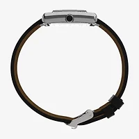 Timex Womens Black Leather Strap Watch