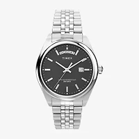 Timex Mens Silver Tone Stainless Steel Bracelet Watch