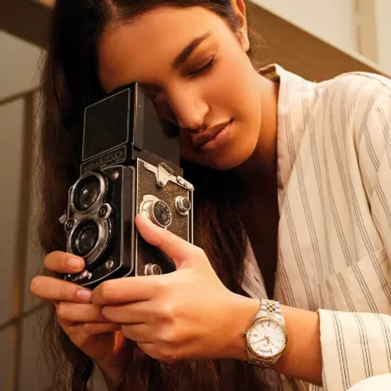 Timex Womens Two Tone Stainless Steel Bracelet Watch